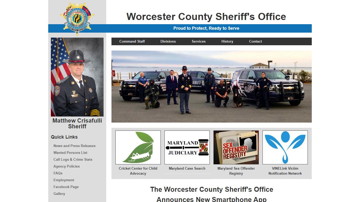 Worcester County Sheriff's Office | Proud to Protect, Ready to Serve